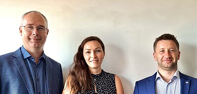Jiří Rožek, Alice Žíttová and Lumír Kliš (CEO)